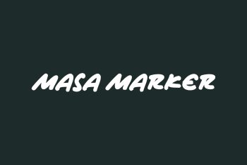 Masa Marker Free Font