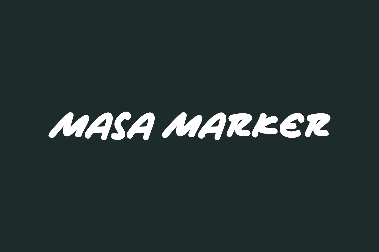 Masa Marker Free Font