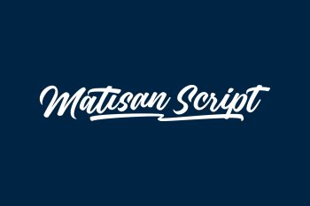 Free Matisan Script Font Family