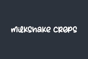 Milkshake Creps Free Font