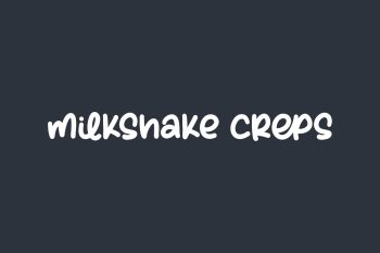 Milkshake Creps Free Font