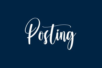 Posting Free Font