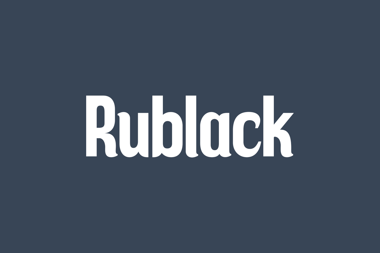 Free Rublack Font