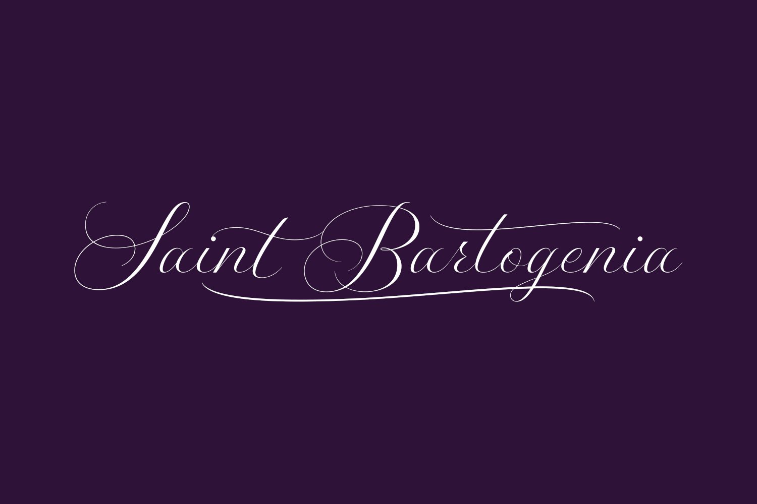 Free Saint Bartogenia Font