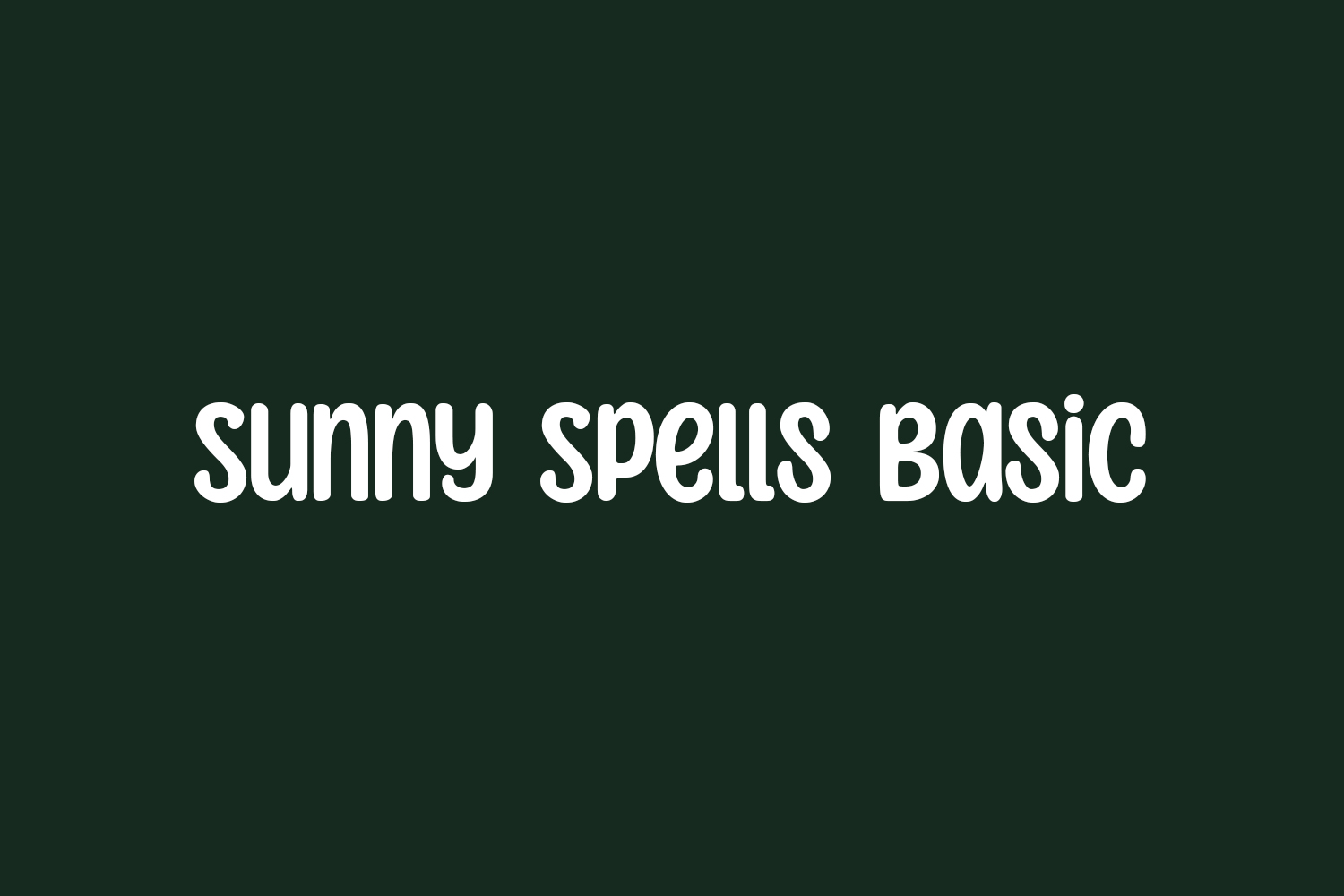 Sunny Spells Basic Free Font