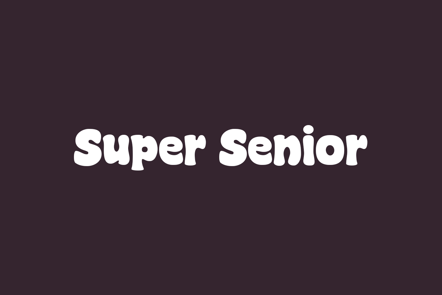 Super Senior Free Font