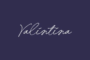 Valintina Free Font