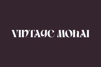 Vintage Mohai Free Font
