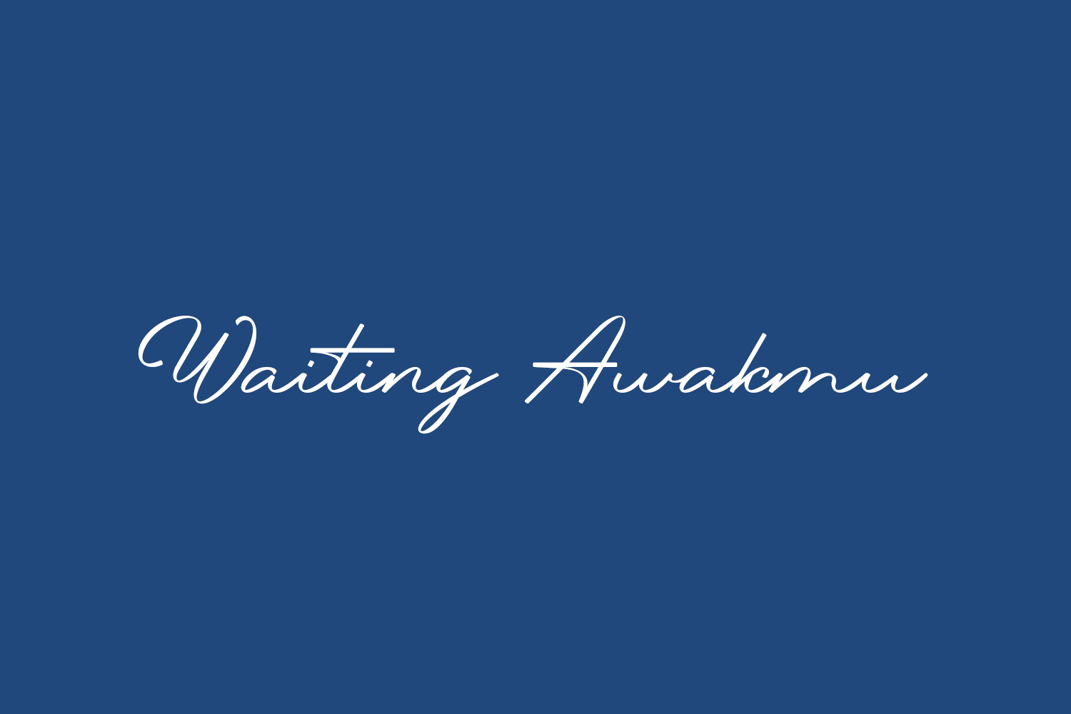 Waiting Awakmu Free Font