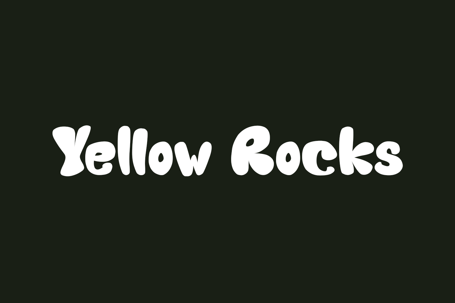 Yellow Rocks Free Font