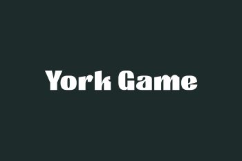 York Game Free Font