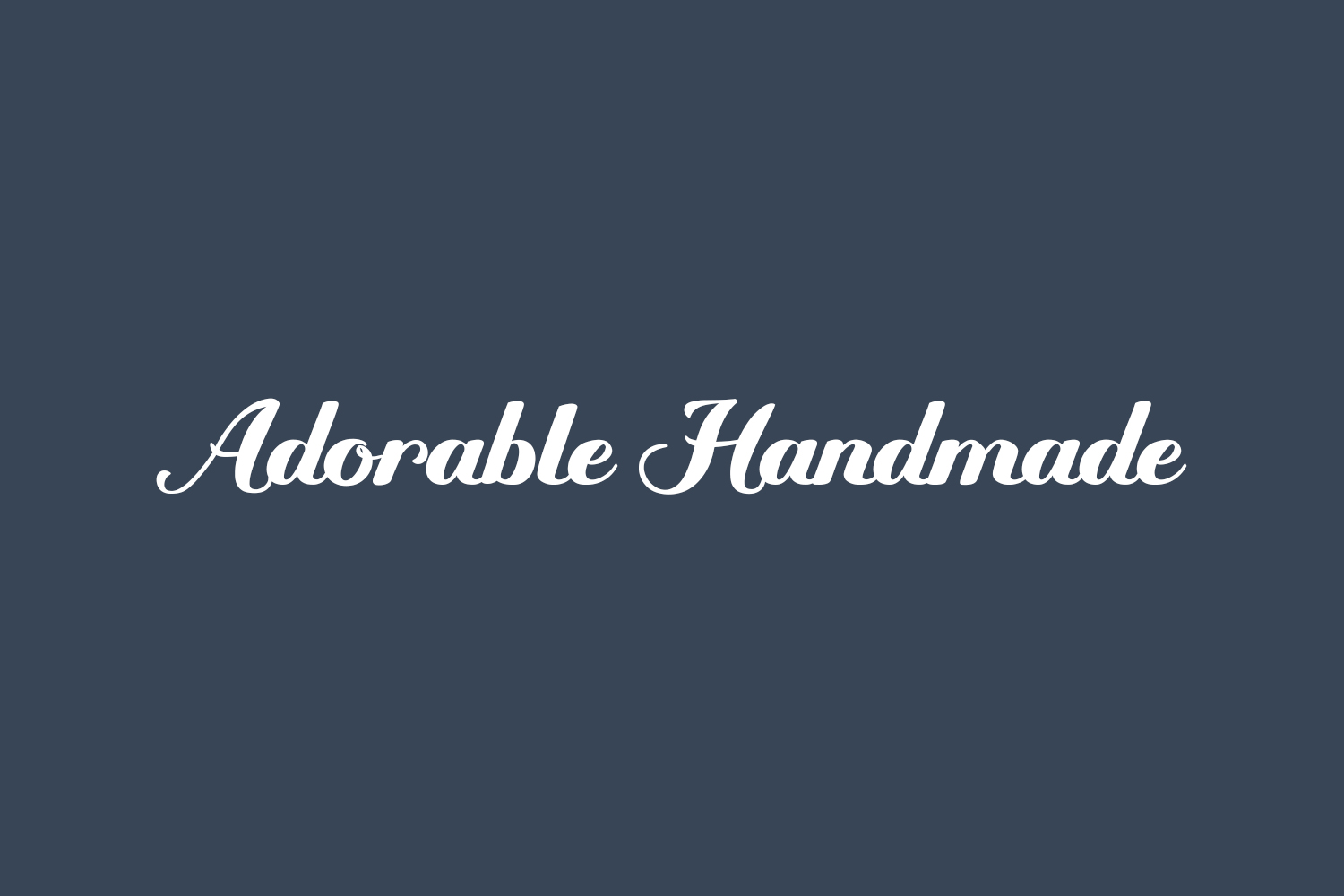 Adorable Handmade Free Font