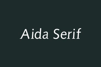 Aida Serif Free Font