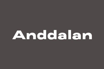 Free Anddalan Font