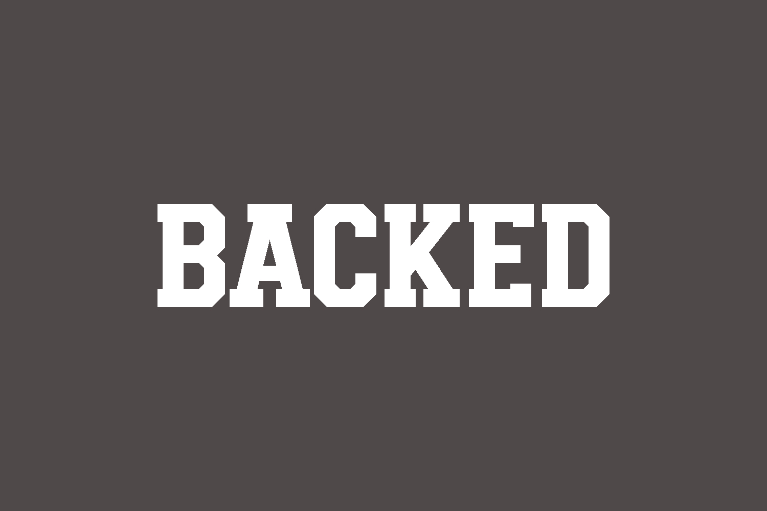 Free Backed Font