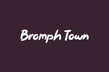 Free Bromph Town Font
