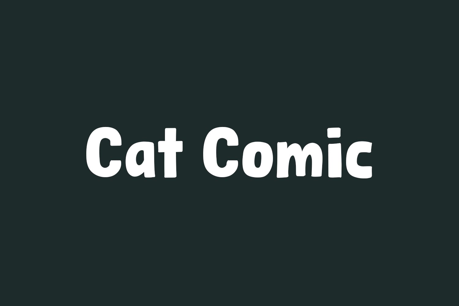Cat Comic Free Font