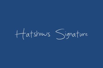 Hatshows Signature Free Font