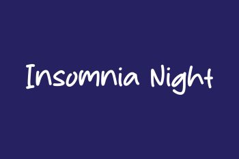 Free Insomnia Night Font
