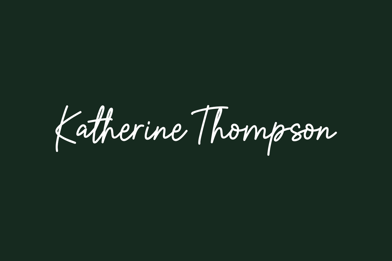 Katherine Thompson Free Font