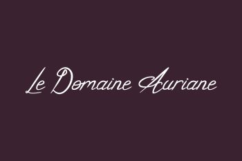 Le Domaine Auriane Free Font