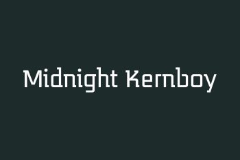 Midnight Kernboy Free Font Family