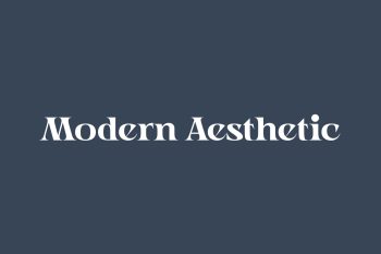 Modern Aesthetic Free Font