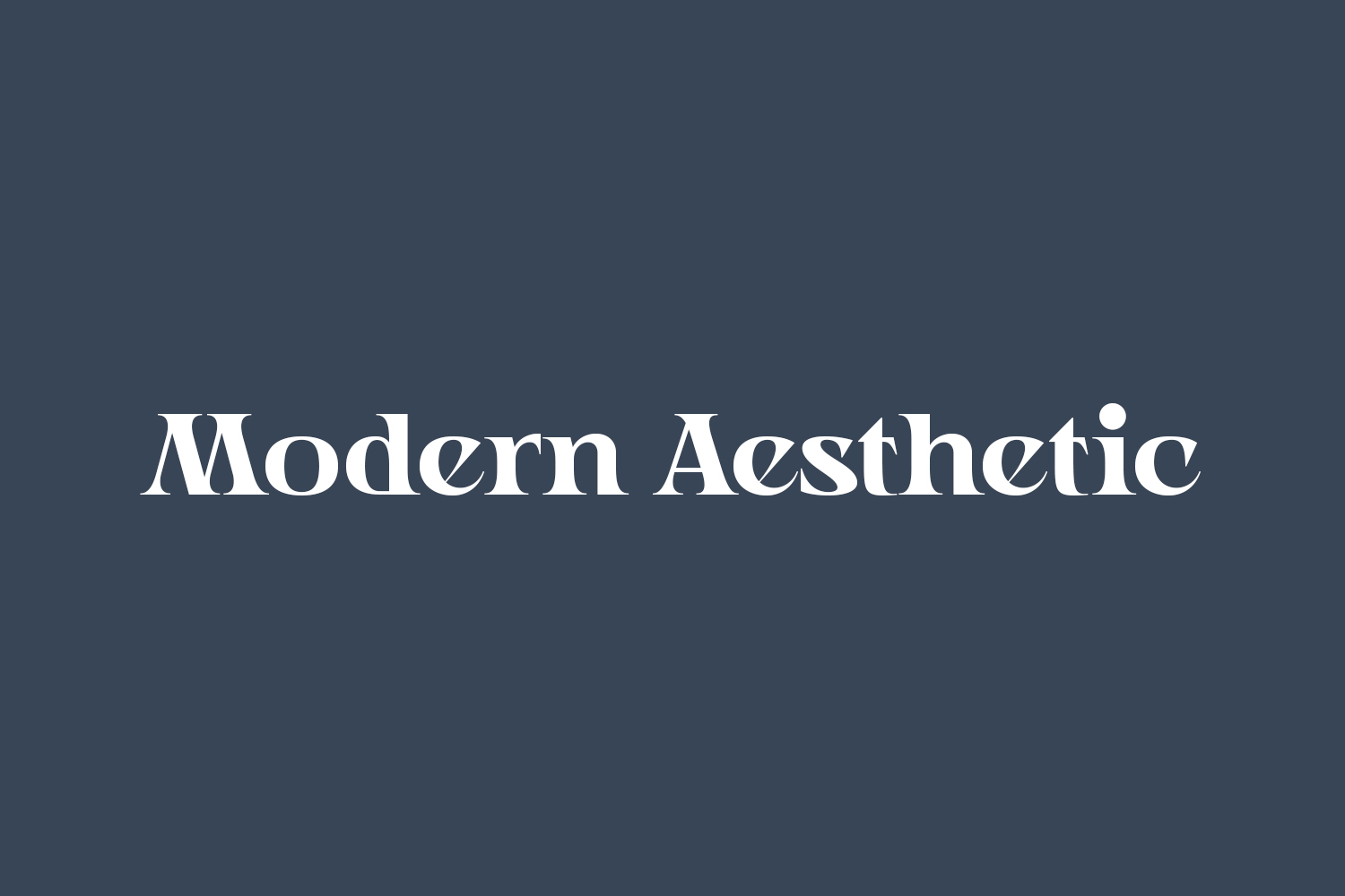 Modern Aesthetic Free Font