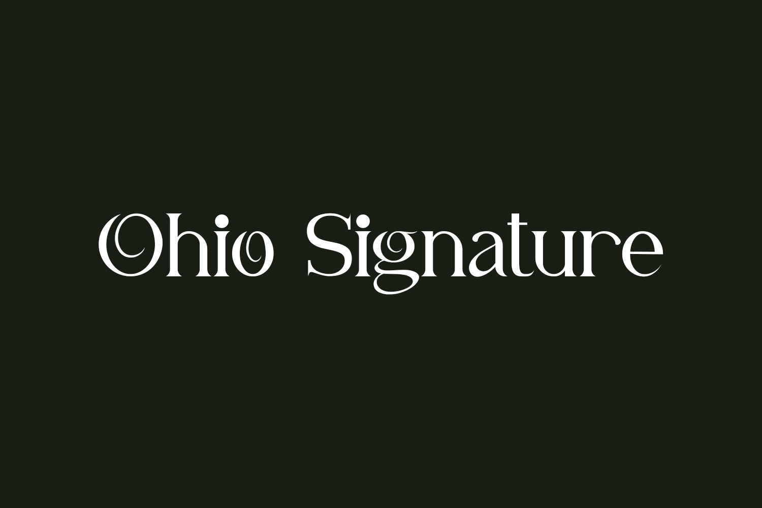 Ohio Signature Free Font