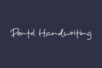 Free Pentol Handwriting Font