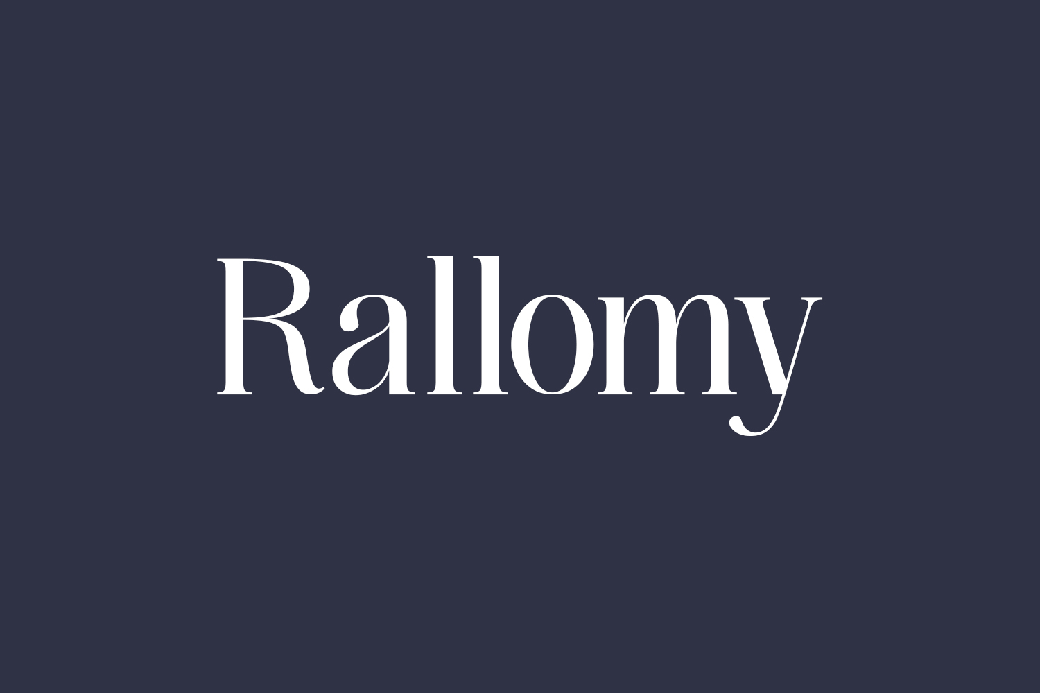 Rallomy Free Font