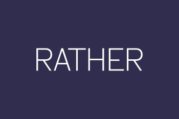 Free Rather Font
