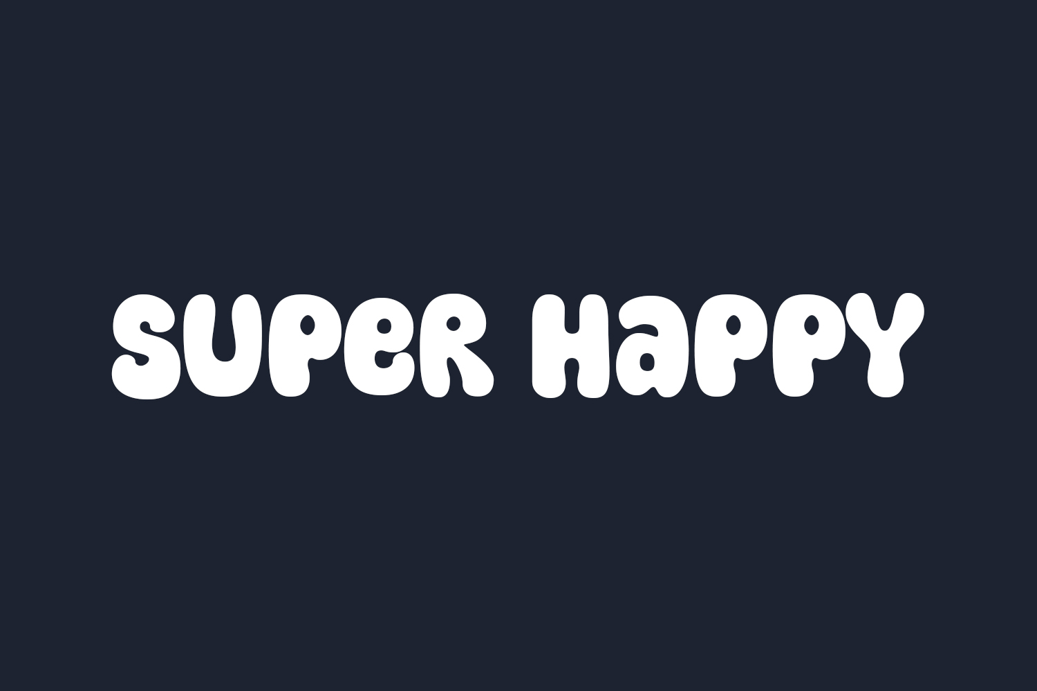 Free Super Happy Font