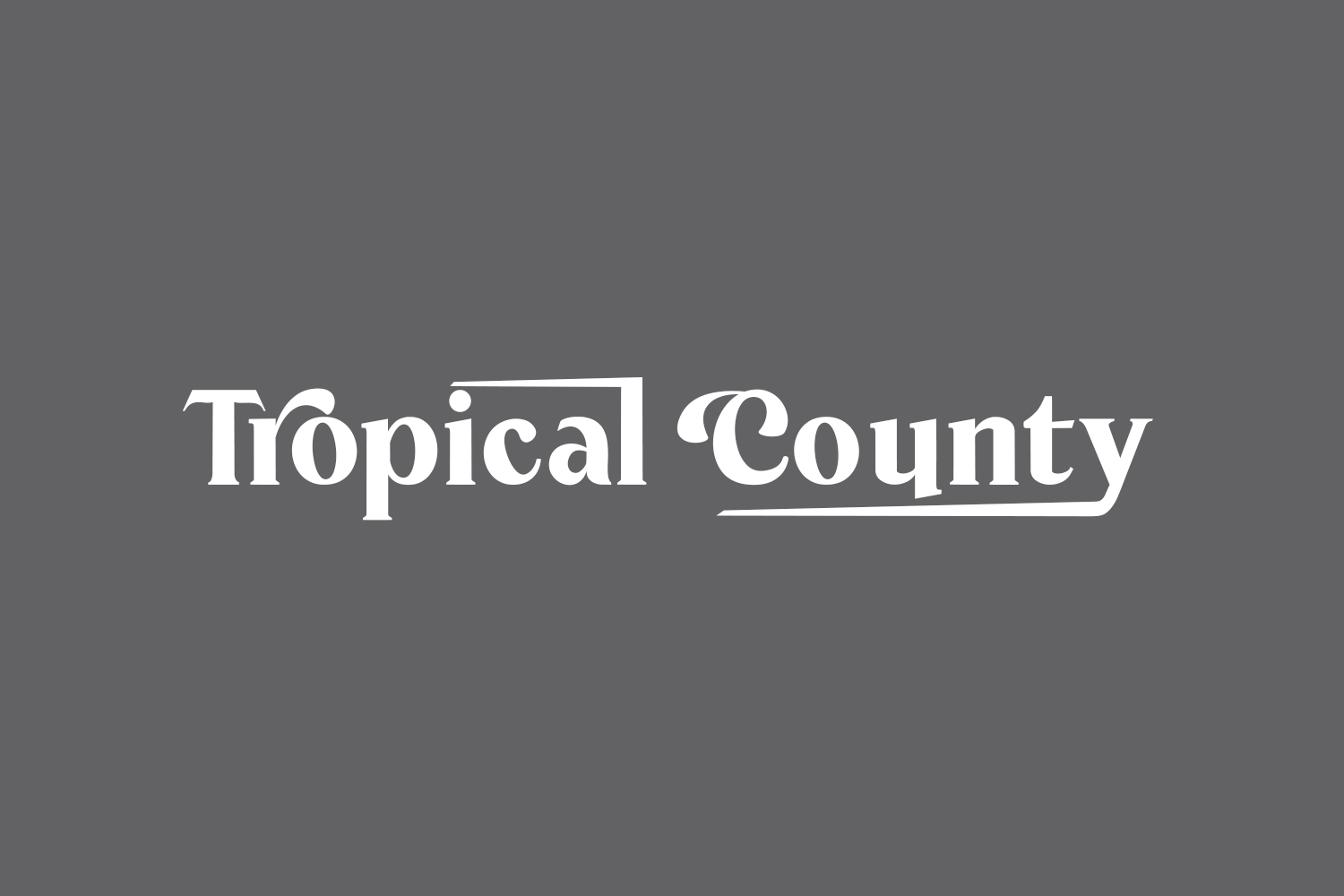 Free Tropical County Font