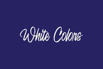 Free White Colors Font