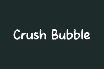 Crush Bubble Free Font