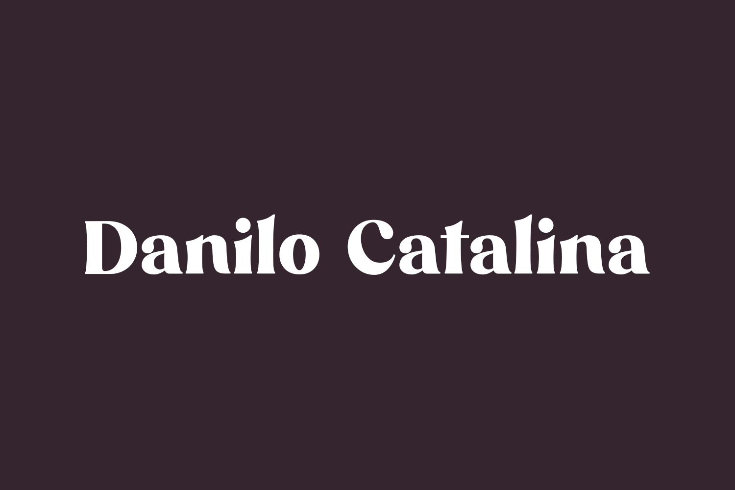 Free Danilo Catalina Font