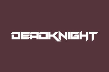 Deadknight Free Font