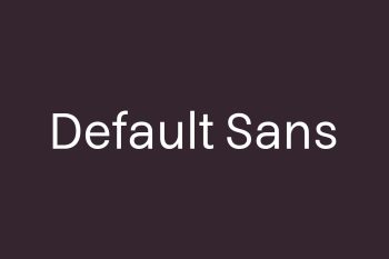 Default Sans Free Font