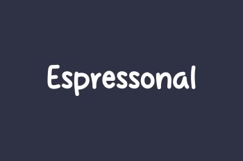 Free Espressonal Font