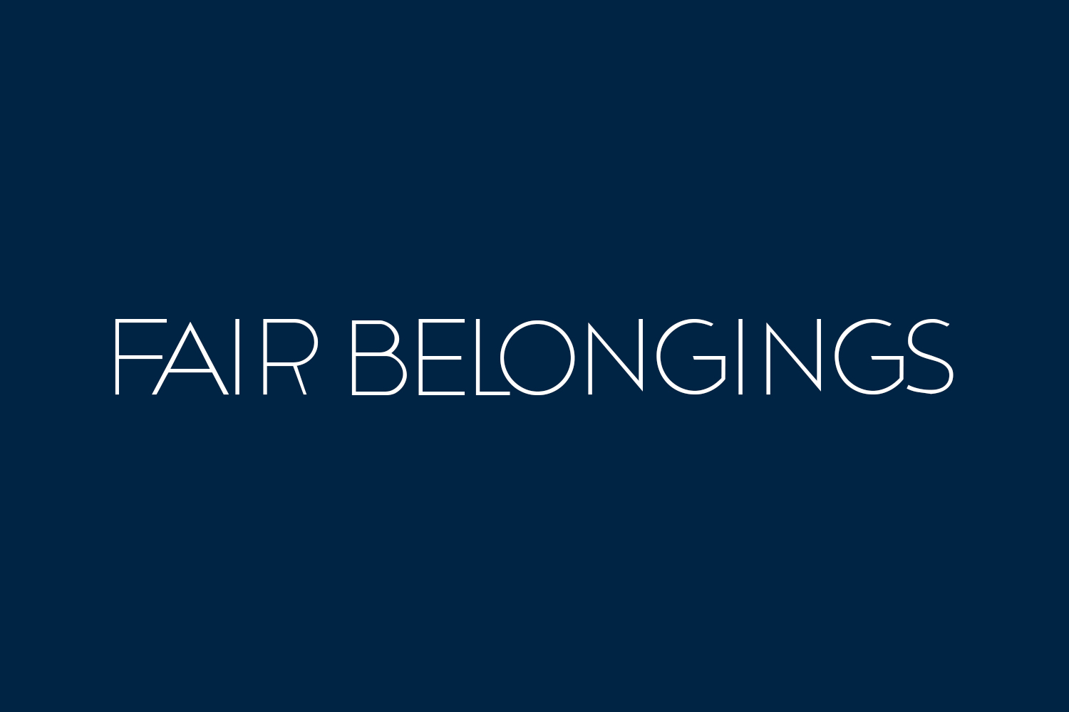 Fair Belongings Free Font