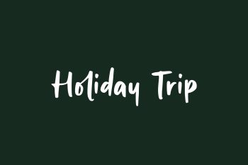 Free Holiday Trip Font