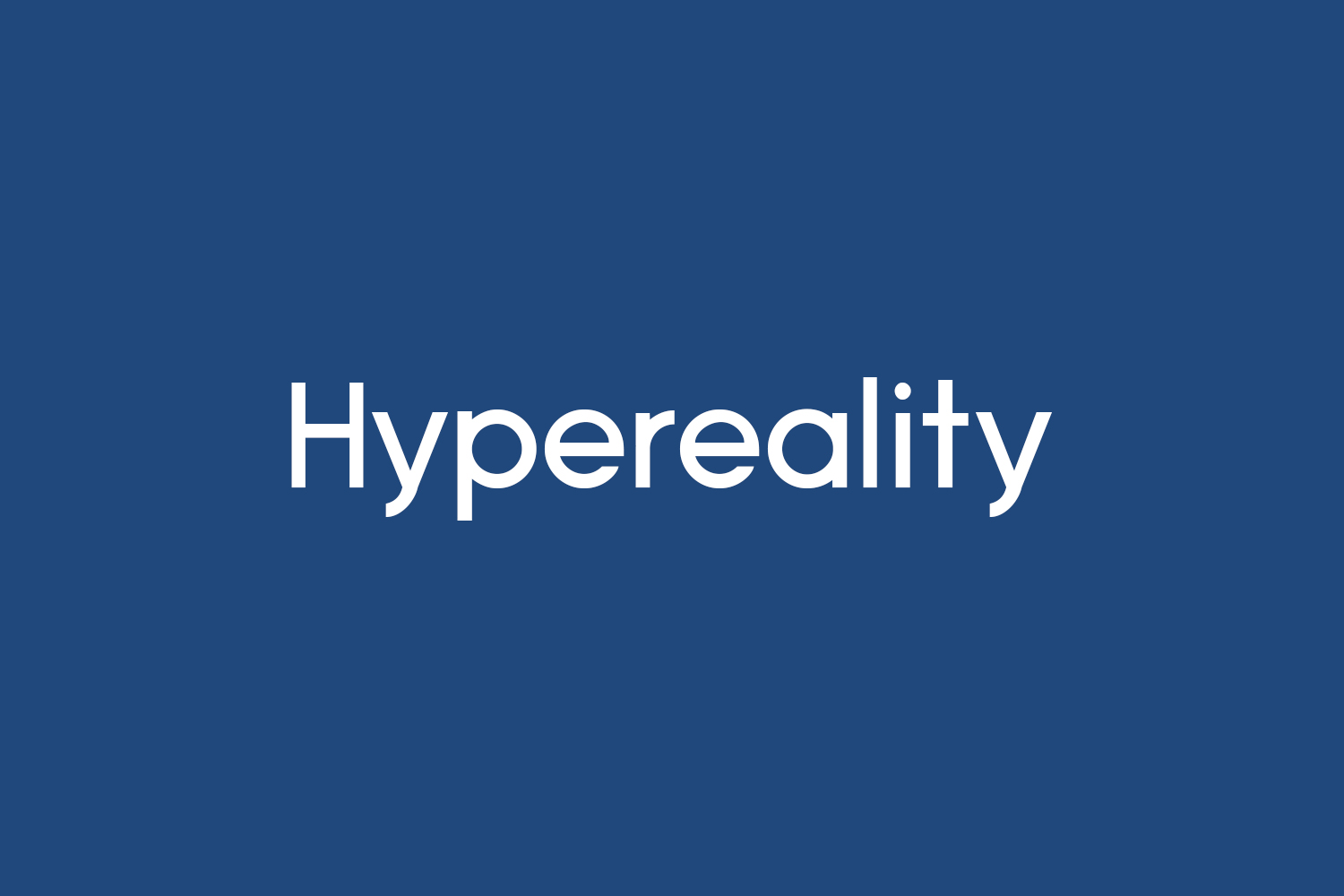 Hypereality Free Font