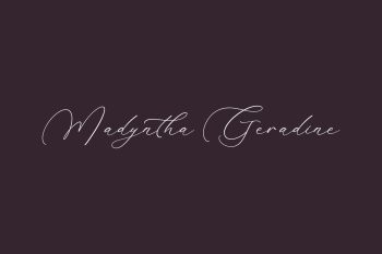 Free Madyntha Geradine Font