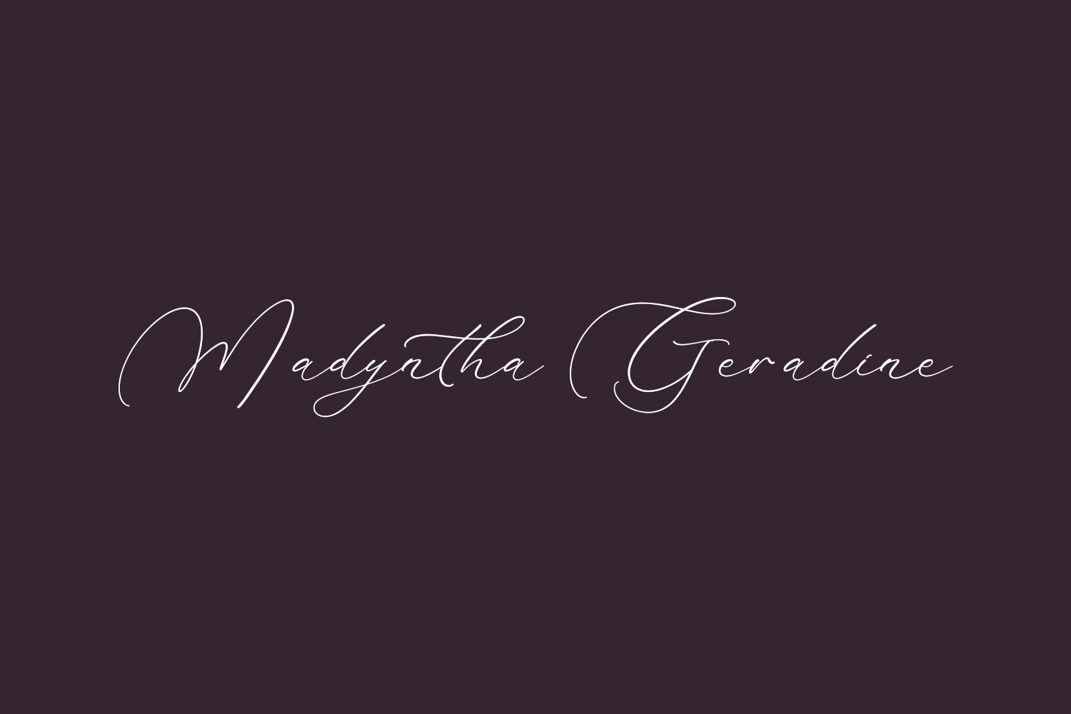 Free Madyntha Geradine Font