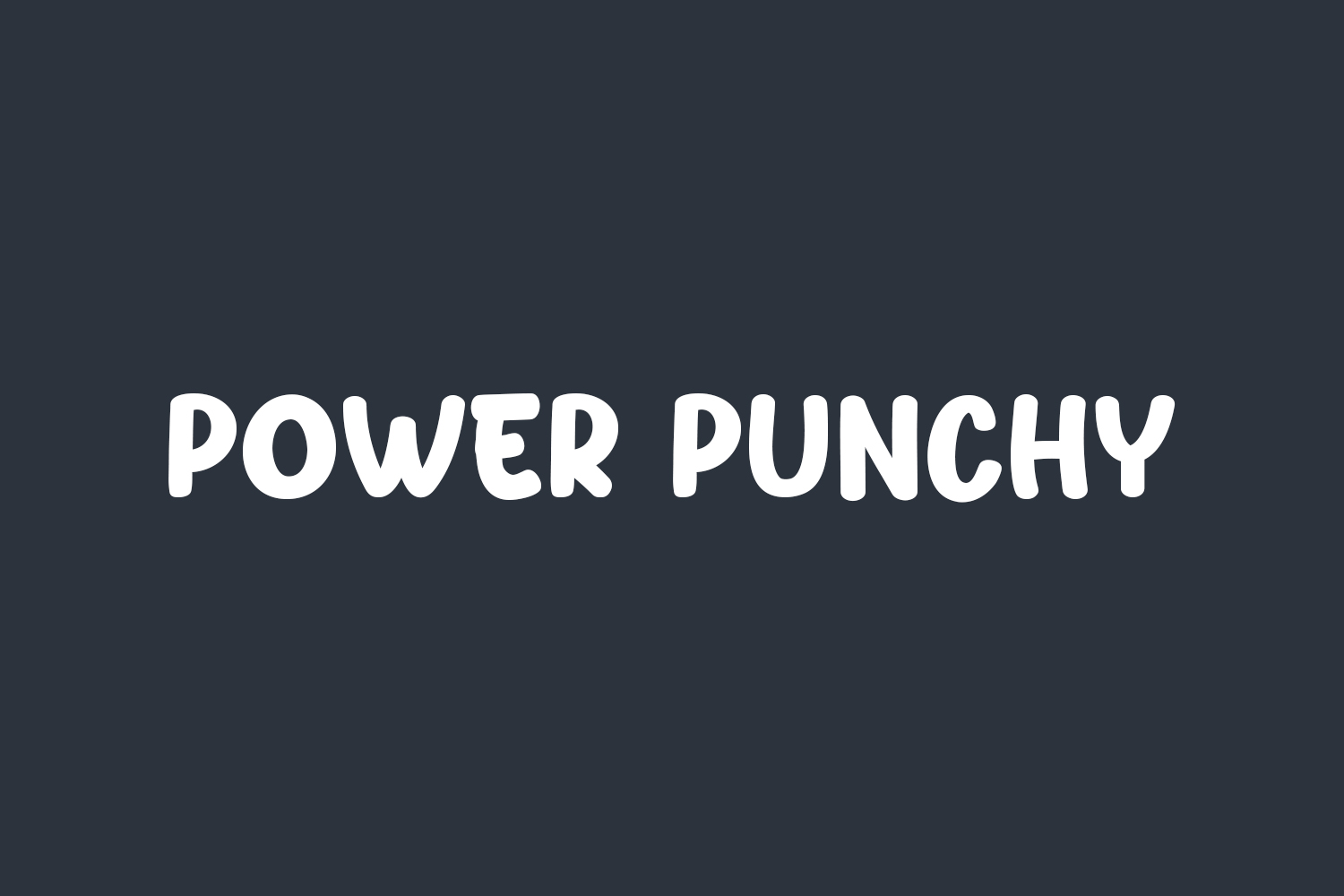 Power Punchy Free Font