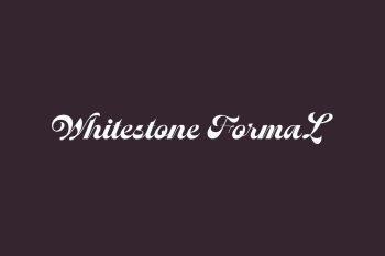 Free Whitestone Formal Font