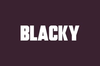 Free Blacky Font