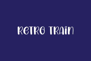 Retro Train Free Font
