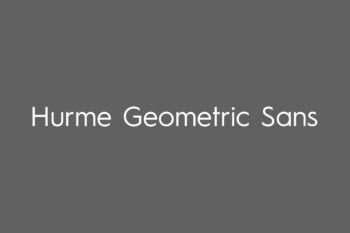 Hurme Geometric Sans No.1